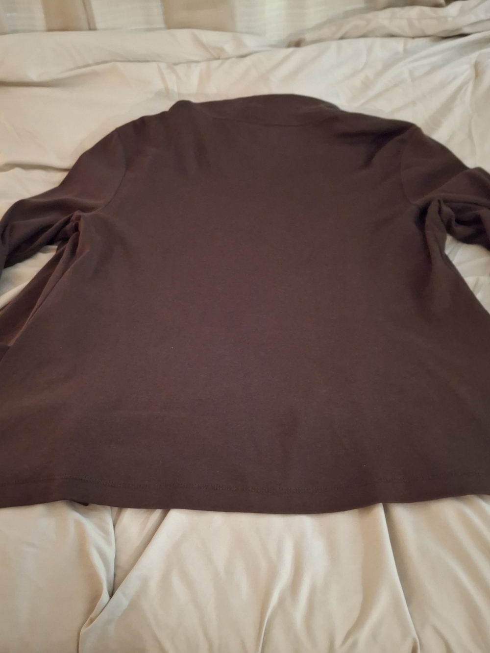 Kim Rogers Chocolate Brown Open-Front Cardigan - Picture 6 of 6